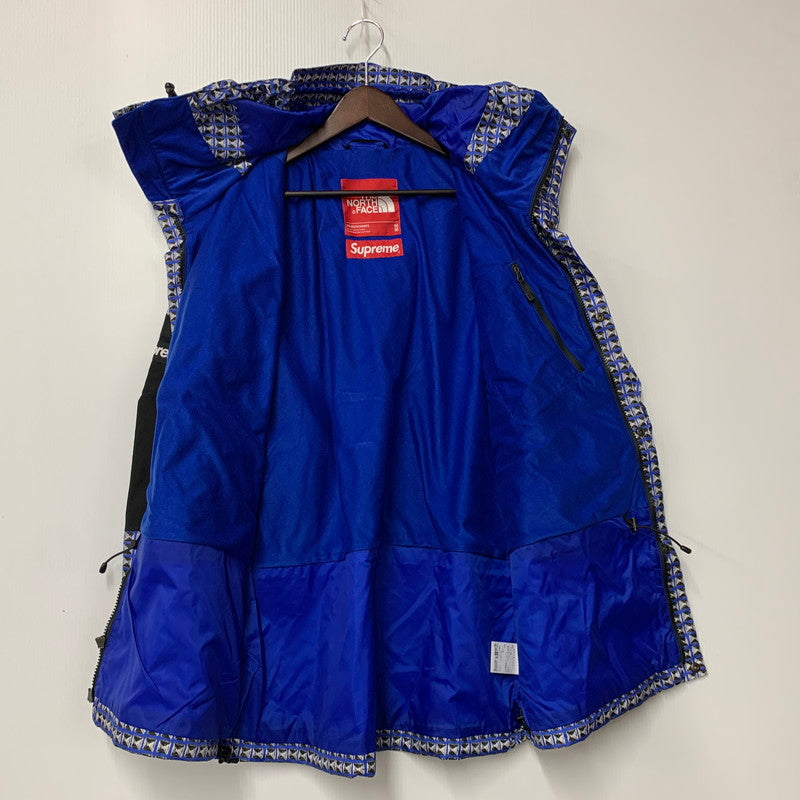 【中古美品】【メンズ】 Supreme シュプリーム × THE NORTH FACE ザ・ノースフェイス 21SS STUDDED MOUNTAIN LIGHT JACKET NP12103I スタッズド マウンテン ライト ジャケット アウター 149-251219-ay-01-izu サイズ：M カラー：ロイヤルブルースタディッドプリント 万代Net店