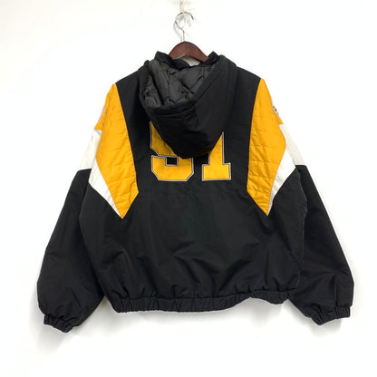 【中古品】【メンズ】 XLARGE エクストララージ x STARTER BLACK LABEL スターターブラックレーベル HALF ZIP JACKET ハーフ ジップ ジャケット アウター 142-251225-ya-08-izu サイズ：L カラー：BLACK 万代Net店