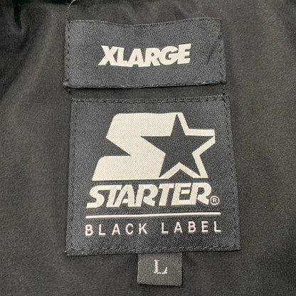 【中古品】【メンズ】 XLARGE エクストララージ x STARTER BLACK LABEL スターターブラックレーベル HALF ZIP JACKET ハーフ ジップ ジャケット アウター 142-251225-ya-08-izu サイズ：L カラー：BLACK 万代Net店