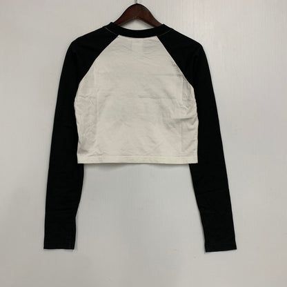 【中古品】【レディース】 X-GIRL×HYSTERIC GLAMOUR エックスガール×ヒステリック グラマー LS RAGLAN COMPACT TOP ラグラン コンパクト トップ トップス 168-251230-yn-01-izu サイズ：M カラー：ブラック×ホワイト 万代Net店