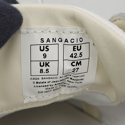 【中古美品】【メンズ】 Sangacio サンガッチョ × JEAN MICHEL BASQUIAT ジャン ミシェル バスキア SG8 スニーカー シューズ 靴 162-251220-as-05-izu サイズ：27cm カラー：WHITE/RED 万代Net店