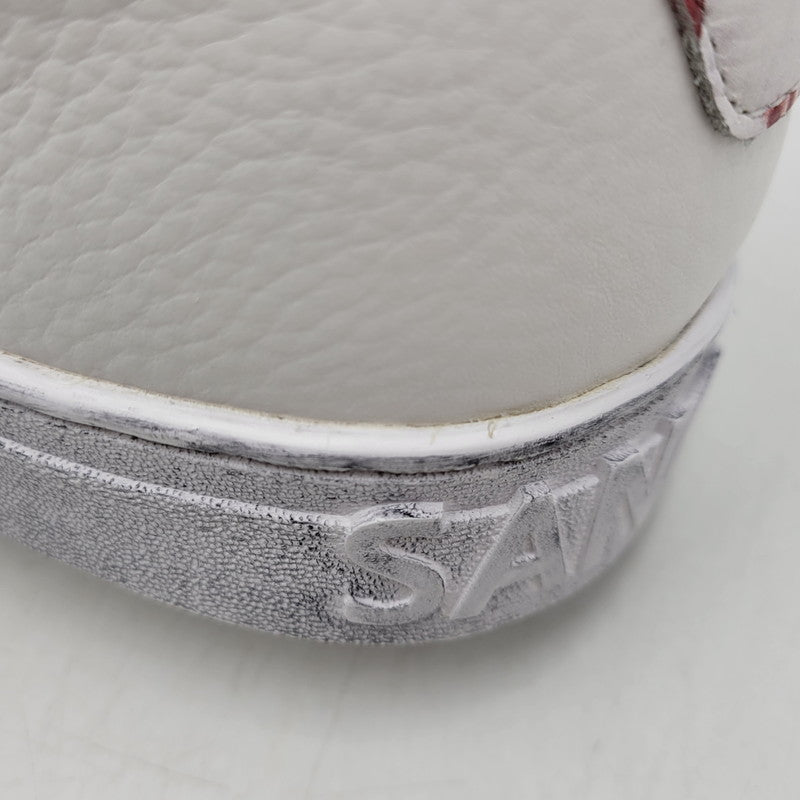 【中古美品】【メンズ】 Sangacio サンガッチョ × JEAN MICHEL BASQUIAT ジャン ミシェル バスキア SG8 スニーカー シューズ 靴 162-251220-as-05-izu サイズ：27cm カラー：WHITE/RED 万代Net店