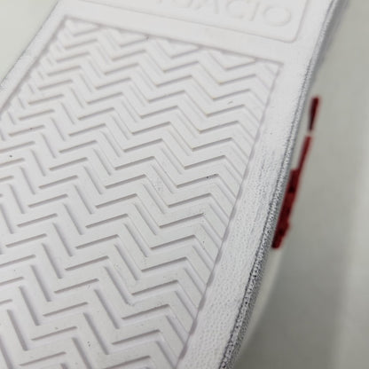 【中古美品】【メンズ】 Sangacio サンガッチョ × JEAN MICHEL BASQUIAT ジャン ミシェル バスキア SG8 スニーカー シューズ 靴 162-251220-as-05-izu サイズ：27cm カラー：WHITE/RED 万代Net店