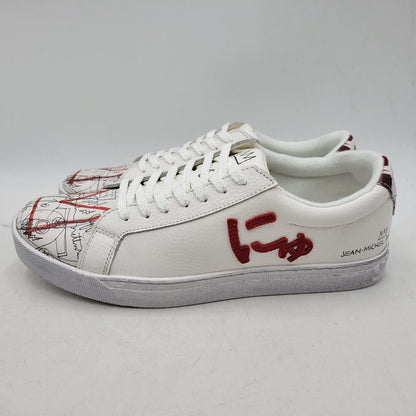 【中古美品】【メンズ】 Sangacio サンガッチョ × JEAN MICHEL BASQUIAT ジャン ミシェル バスキア SG8 スニーカー シューズ 靴 162-251220-as-05-izu サイズ：27cm カラー：WHITE/RED 万代Net店