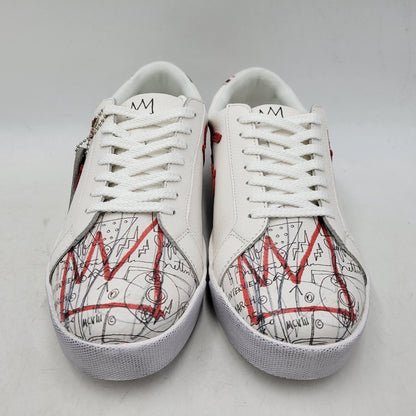 【中古美品】【メンズ】 Sangacio サンガッチョ × JEAN MICHEL BASQUIAT ジャン ミシェル バスキア SG8 スニーカー シューズ 靴 162-251220-as-05-izu サイズ：27cm カラー：WHITE/RED 万代Net店