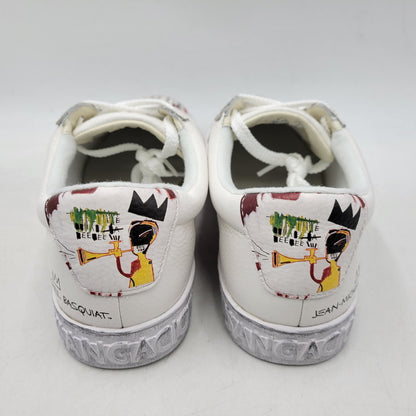 【中古美品】【メンズ】 Sangacio サンガッチョ × JEAN MICHEL BASQUIAT ジャン ミシェル バスキア SG8 スニーカー シューズ 靴 162-251220-as-05-izu サイズ：27cm カラー：WHITE/RED 万代Net店