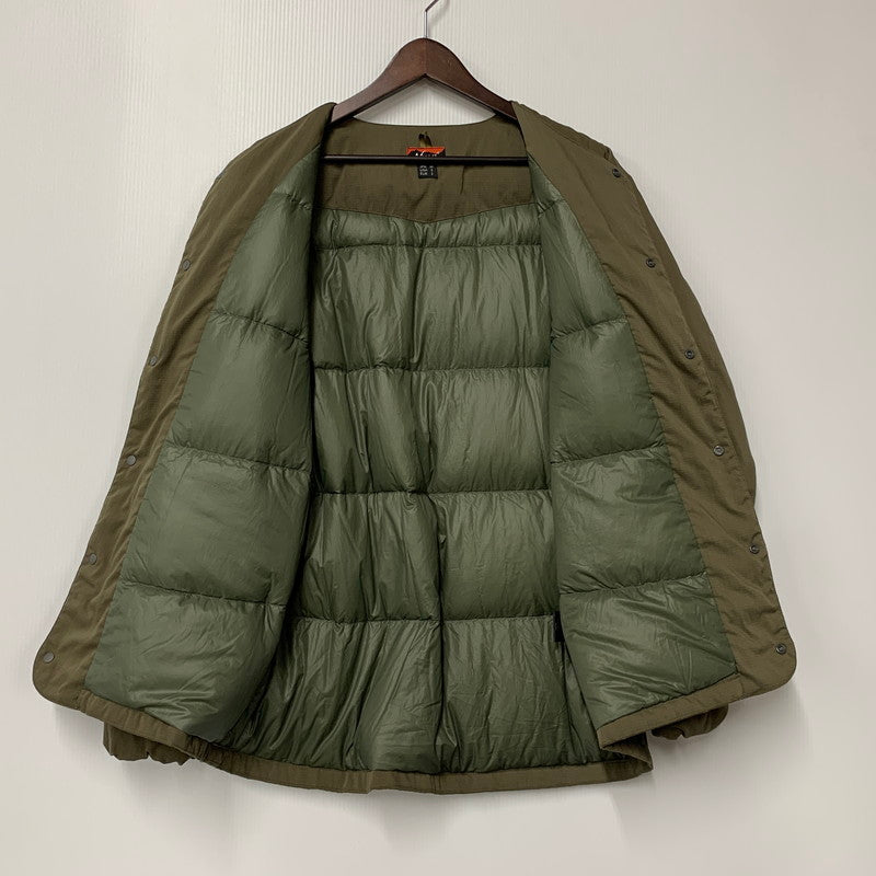 【中古品】【メンズ】 NANGA ナンガ HINOC RIPSTOP INNER DOWN CARDIGAN ヒノック リップストップ インナー ダウン カーディガン トップス 長袖 144-251220-cs-19-izu サイズ：M カラー：カーキ 万代Net店