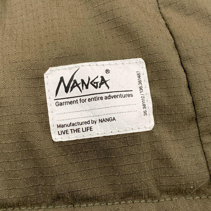 【中古品】【メンズ】 NANGA ナンガ HINOC RIPSTOP INNER DOWN CARDIGAN ヒノック リップストップ インナー ダウン カーディガン トップス 長袖 144-251220-cs-19-izu サイズ：M カラー：カーキ 万代Net店