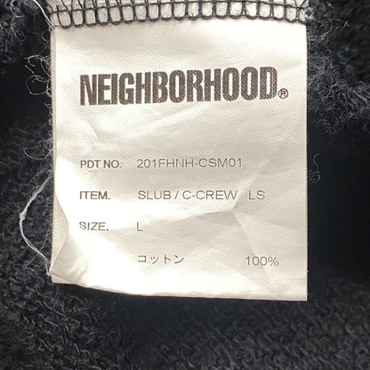 【中古品】【メンズ】 SLUB C-CREW.LS スウェット トップス 201FHNH-CSM01 142-260108-yn-03-izu サイズ：L カラー：ブラック 万代Net店