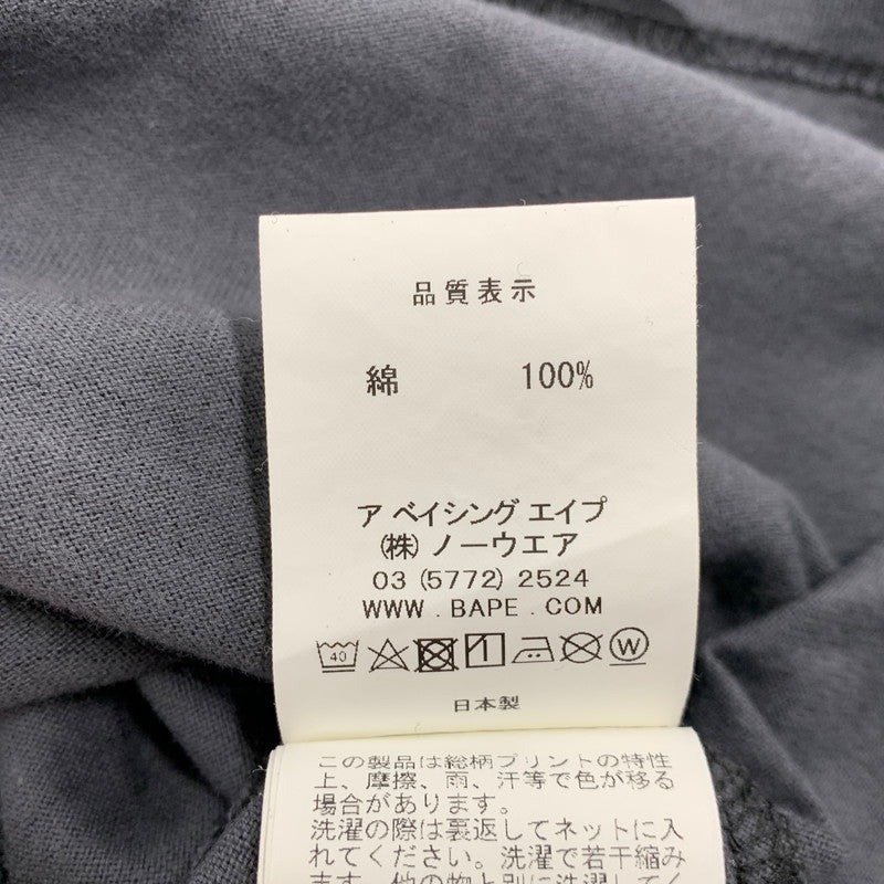 【中古品】【メンズ】 A BATHING APE × NEIGHBORHOOD ア ベイシング エイプ×ネイバーフッド 001LTE731910X CAMO LOGO LS TEE カモ ロゴ ロングスリーブ ティー トップス 長袖 142-251220-cs-17-izu サイズ：L カラー：ブラック 万代Net店