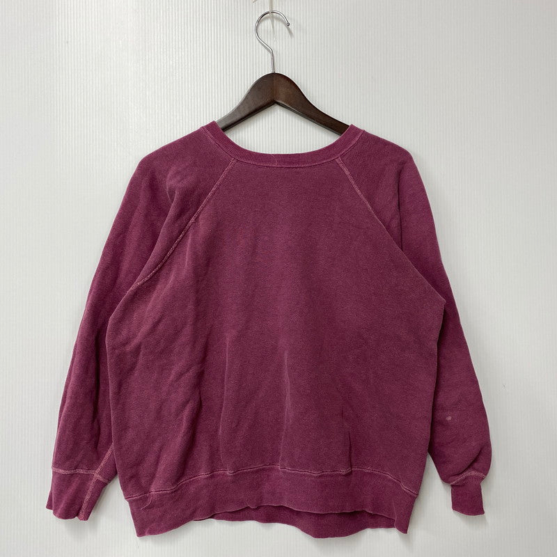 【中古品】【メンズ】 USED VINTAGE ヴィンテージ COLLEGE LOGO RAGLAN SWEATSHIRT カレッジ ロゴ ラグラン スウェット シャツ トレーナー トップス 長袖 146-251224-kh-04-izu カラー：ボルドー 万代Net店