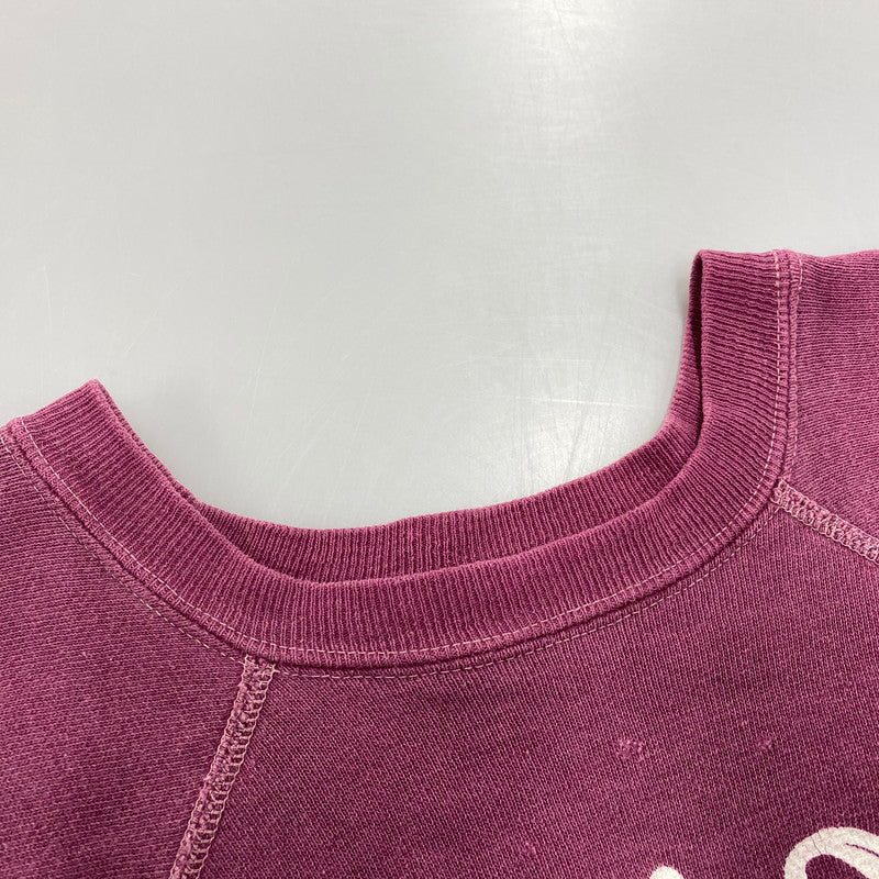 【中古品】【メンズ】 USED VINTAGE ヴィンテージ COLLEGE LOGO RAGLAN SWEATSHIRT カレッジ ロゴ ラグラン スウェット シャツ トレーナー トップス 長袖 146-251224-kh-04-izu カラー：ボルドー 万代Net店