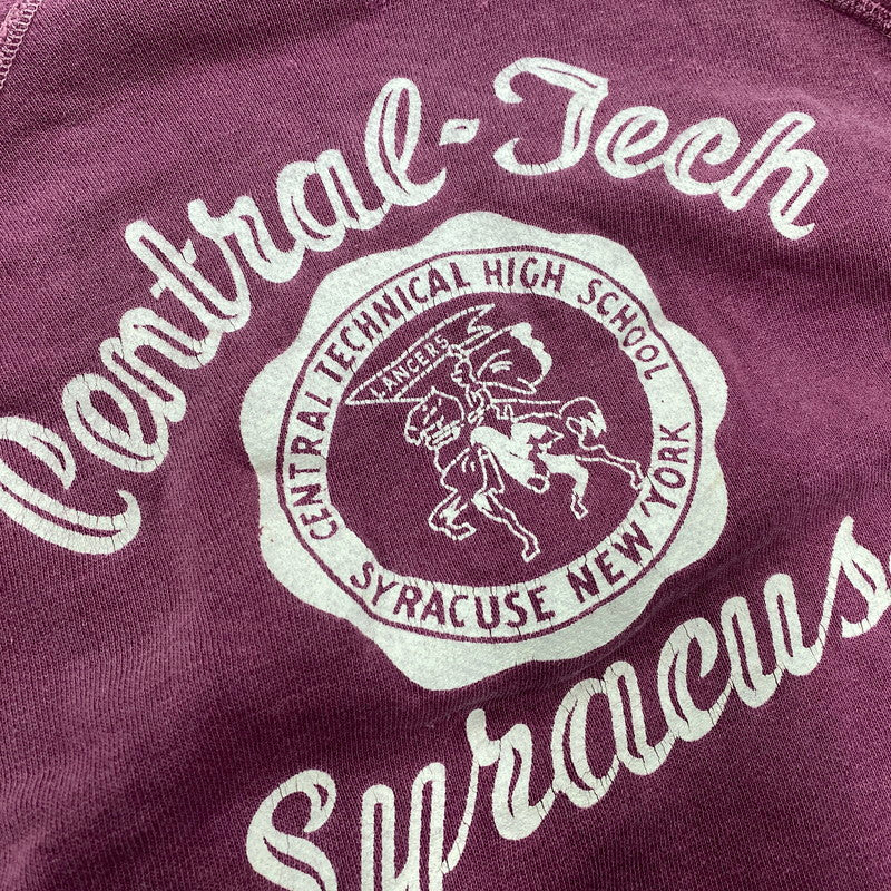 【中古品】【メンズ】 USED VINTAGE ヴィンテージ COLLEGE LOGO RAGLAN SWEATSHIRT カレッジ ロゴ ラグラン スウェット シャツ トレーナー トップス 長袖 146-251224-kh-04-izu カラー：ボルドー 万代Net店