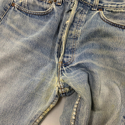 【現状渡し品】【メンズ】 Levi's リーバイス 501 DENIM PANTS デニム パンツ 00501-0190 USA製 82年製 80S 501刻印 157-251226-yn-03-izu サイズ：W32 L32 カラー：ライトインディゴ 万代Net店