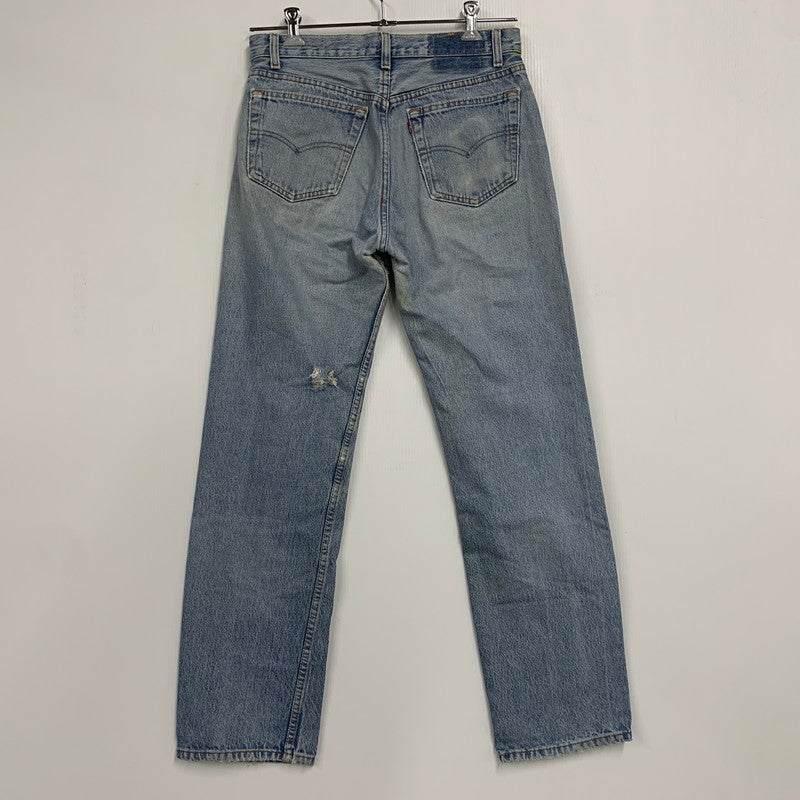 【現状渡し品】【メンズ】 Levi's リーバイス 501 DENIM PANTS デニム パンツ 00501-0190 USA製 82年製 80S 501刻印 157-251226-yn-03-izu サイズ：W32 L32 カラー：ライトインディゴ 万代Net店