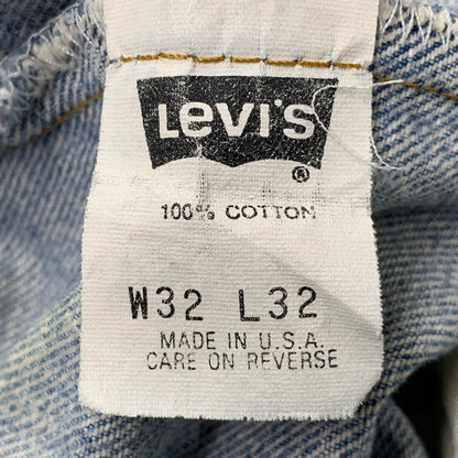 【現状渡し品】【メンズ】 Levi's リーバイス 501 DENIM PANTS デニム パンツ 00501-0190 USA製 82年製 80S 501刻印 157-251226-yn-03-izu サイズ：W32 L32 カラー：ライトインディゴ 万代Net店