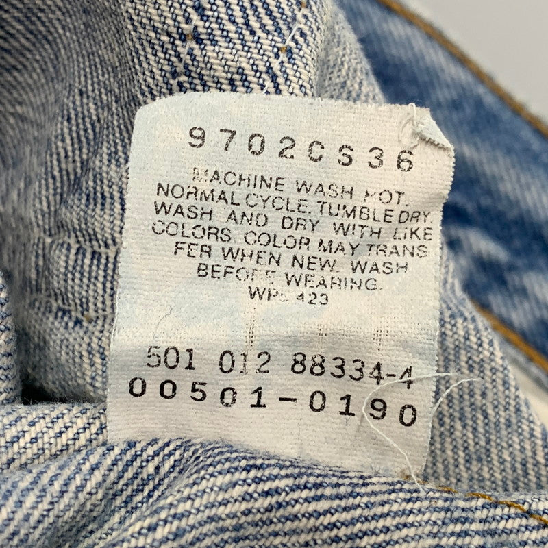 【現状渡し品】【メンズ】 Levi's リーバイス 501 DENIM PANTS デニム パンツ 00501-0190 USA製 82年製 80S 501刻印 157-251226-yn-03-izu サイズ：W32 L32 カラー：ライトインディゴ 万代Net店