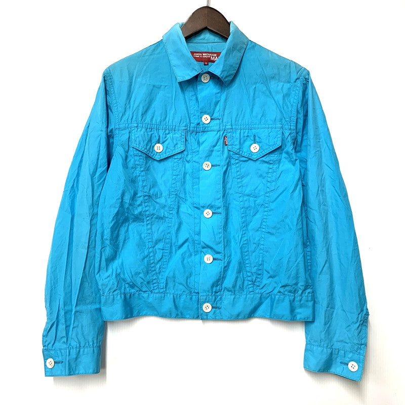 【現状渡し品】【メンズ】 JUNYA WATANABE MAN COMME DES GARCONS × LEVI'S ジュンヤ ワタナベ マン コムデギャルソン×リーバイス WE-J011 LS SHIRT JACKET ロングスリーブ シャツ ジャケット トップス 長袖 140-251220-cs-18-izu サイズ：M カラー：ブルー 万代Net店