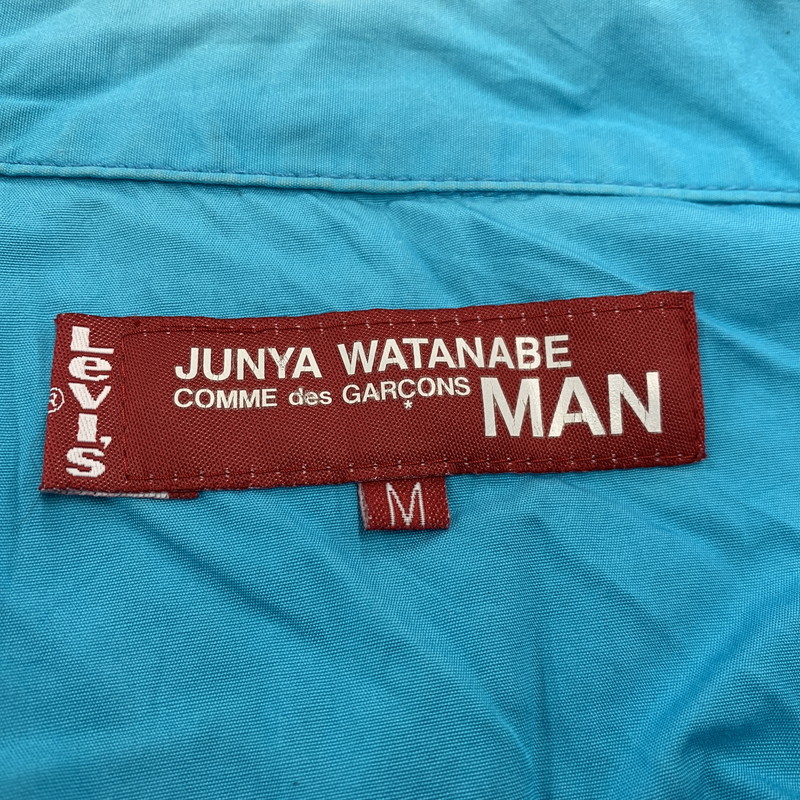 【現状渡し品】【メンズ】 JUNYA WATANABE MAN COMME DES GARCONS × LEVI'S ジュンヤ ワタナベ マン コムデギャルソン×リーバイス WE-J011 LS SHIRT JACKET ロングスリーブ シャツ ジャケット トップス 長袖 140-251220-cs-18-izu サイズ：M カラー：ブルー 万代Net店