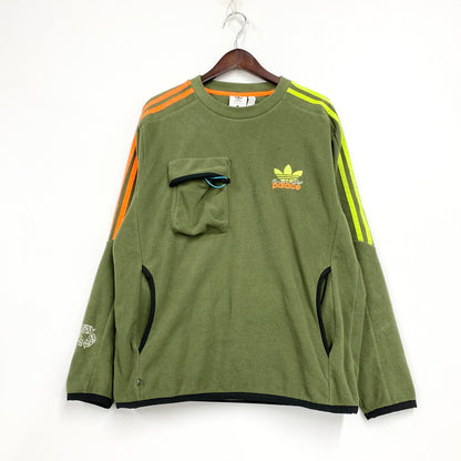 【中古品】【メンズ】 adidas アディダス × PALACE パレス HM9193 NATURE CREW ネイチャー クルー トップス スウェット 148-251221-ya-01-izu サイズ：M カラー：グリーン 万代Net店