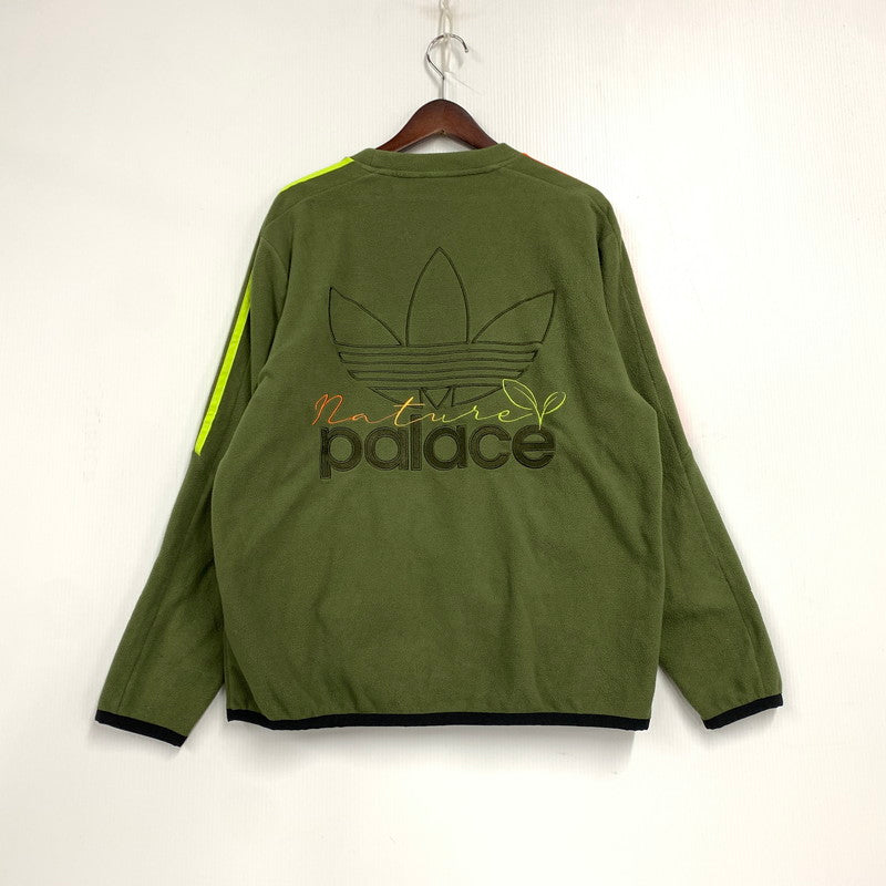 【中古品】【メンズ】 adidas アディダス × PALACE パレス HM9193 NATURE CREW ネイチャー クルー トップス スウェット 148-251221-ya-01-izu サイズ：M カラー：グリーン 万代Net店