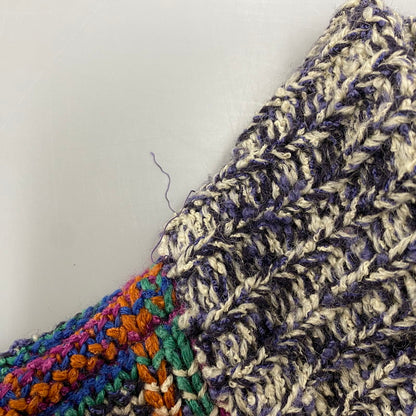 【現状渡し品】【メンズ】 USED ユーズド PATCHWORK KNIT CARDIGAN パッチワーク ニット カーディガン 146-260104-yn-04-izu サイズ：M カラー：マルチ 万代Net店