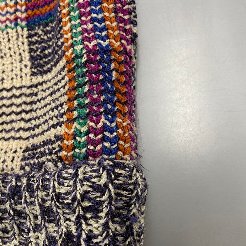 【現状渡し品】【メンズ】 USED ユーズド PATCHWORK KNIT CARDIGAN パッチワーク ニット カーディガン 146-260104-yn-04-izu サイズ：M カラー：マルチ 万代Net店