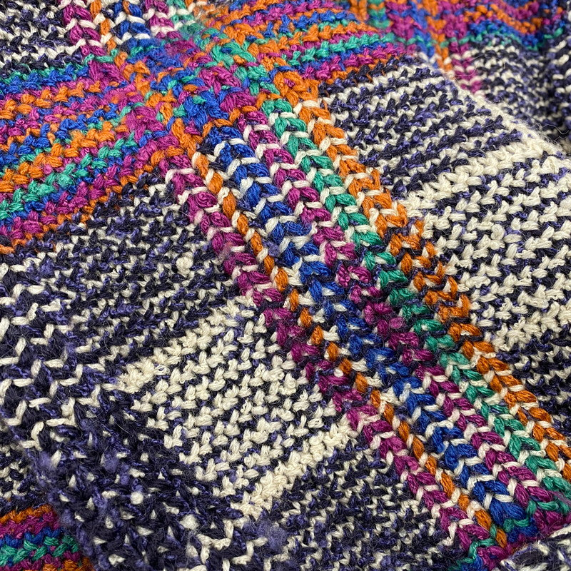 【現状渡し品】【メンズ】 USED ユーズド PATCHWORK KNIT CARDIGAN パッチワーク ニット カーディガン 146-260104-yn-04-izu サイズ：M カラー：マルチ 万代Net店