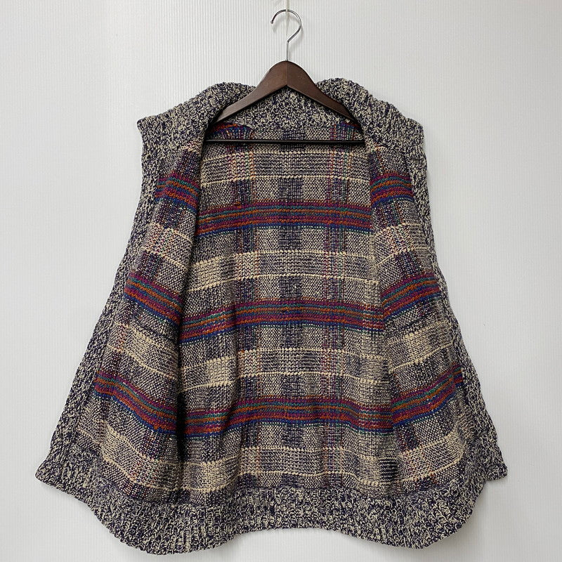 【現状渡し品】【メンズ】 USED ユーズド PATCHWORK KNIT CARDIGAN パッチワーク ニット カーディガン 146-260104-yn-04-izu サイズ：M カラー：マルチ 万代Net店