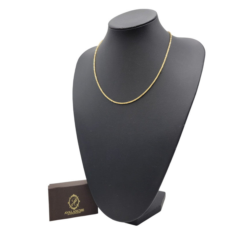 【中古品】【メンズ/レディース】 AVALANCHE アヴァランチ 10KT ツイストスパークルネックレス アクセサリー 192-251221-as-02-izu カラー：ゴールド 万代Net店