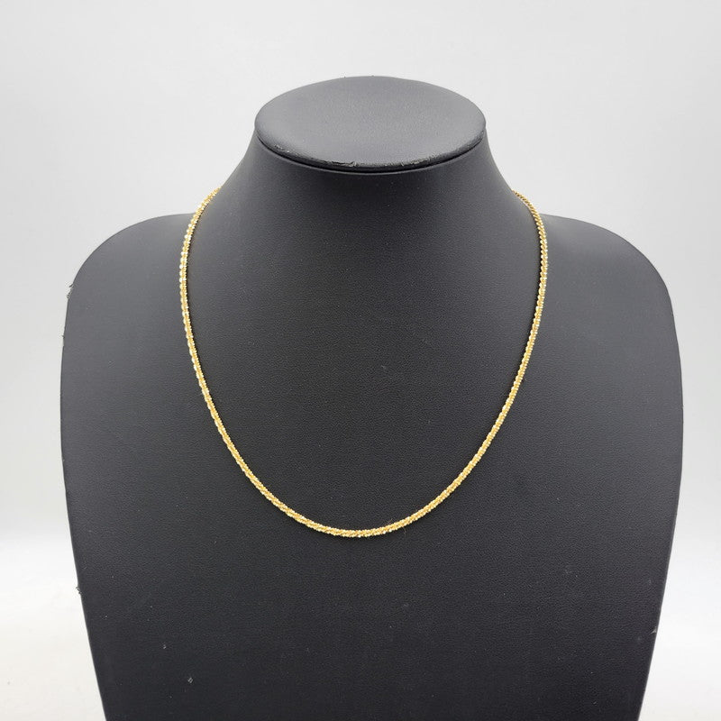 【中古品】【メンズ/レディース】 AVALANCHE アヴァランチ 10KT ツイストスパークルネックレス アクセサリー 192-251221-as-02-izu カラー：ゴールド 万代Net店