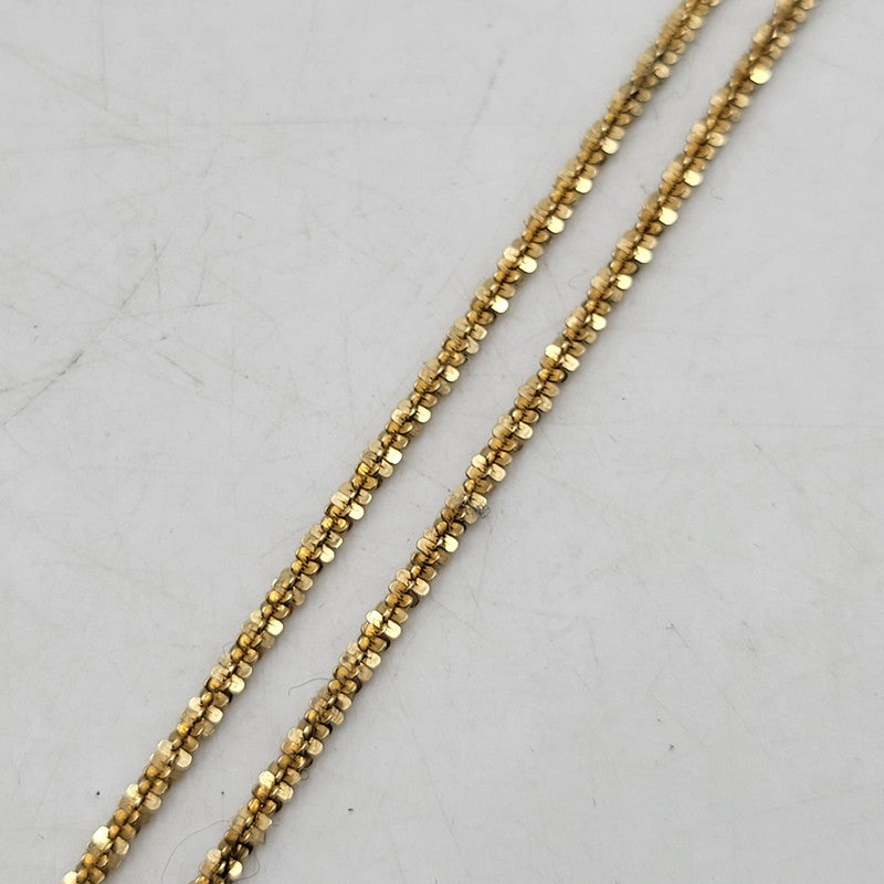 【中古品】【メンズ/レディース】 AVALANCHE アヴァランチ 10KT ツイストスパークルネックレス アクセサリー 192-251221-as-02-izu カラー：ゴールド 万代Net店