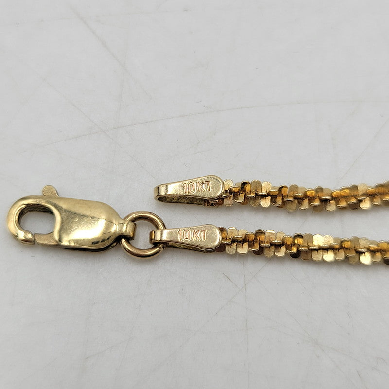 【中古品】【メンズ/レディース】 AVALANCHE アヴァランチ 10KT ツイストスパークルネックレス アクセサリー 192-251221-as-02-izu カラー：ゴールド 万代Net店