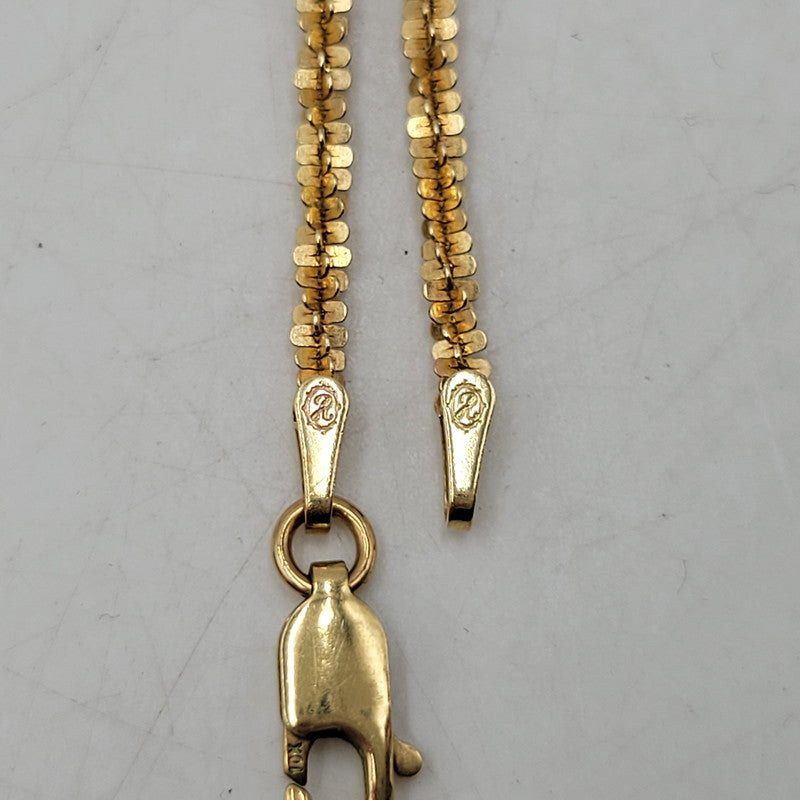 【中古品】【メンズ/レディース】 AVALANCHE アヴァランチ 10KT ツイストスパークルネックレス アクセサリー 192-251221-as-02-izu カラー：ゴールド 万代Net店