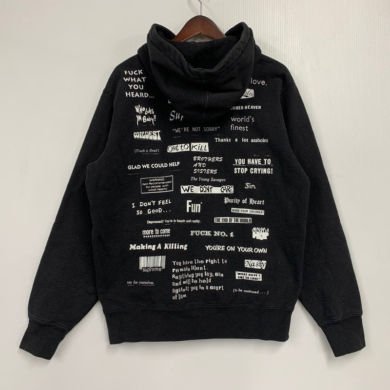 【中古品】【メンズ】 19AW STOP CRYING HOODED SWEATSHIRT ストップ クライイング フーデッド スウェットシャツ トップス 長袖 149-251222-cs-01-izu サイズ：M カラー：ブラック 万代Net店