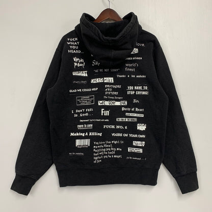 【中古品】【メンズ】 19AW STOP CRYING HOODED SWEATSHIRT ストップ クライイング フーデッド スウェットシャツ トップス 長袖 149-251222-cs-01-izu サイズ：M カラー：ブラック 万代Net店