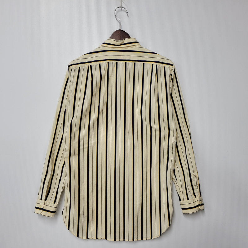 【中古品】【メンズ】 MERTON DRESS STRIPE LS SHIRT マートン ドレス ストライプ ロングスリーブ シャツ トップス 長袖 146-260201-kh-01-izu サイズ：S カラー：ベージュ系 万代Net店