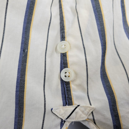 【中古品】【メンズ】 MERTON DRESS STRIPE LS SHIRT マートン ドレス ストライプ ロングスリーブ シャツ トップス 長袖 146-260201-kh-01-izu サイズ：S カラー：ベージュ系 万代Net店