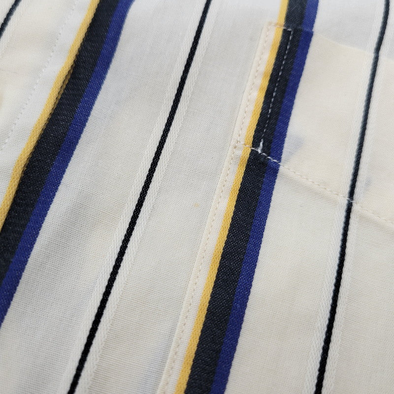 【中古品】【メンズ】 MERTON DRESS STRIPE LS SHIRT マートン ドレス ストライプ ロングスリーブ シャツ トップス 長袖 146-260201-kh-01-izu サイズ：S カラー：ベージュ系 万代Net店
