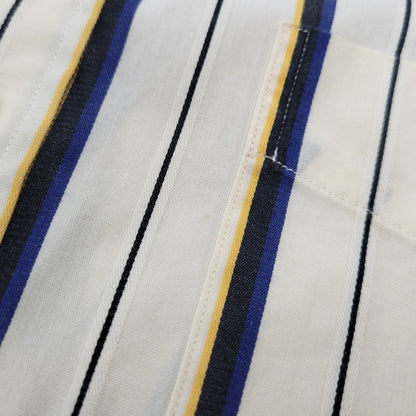 【中古品】【メンズ】 MERTON DRESS STRIPE LS SHIRT マートン ドレス ストライプ ロングスリーブ シャツ トップス 長袖 146-260201-kh-01-izu サイズ：S カラー：ベージュ系 万代Net店