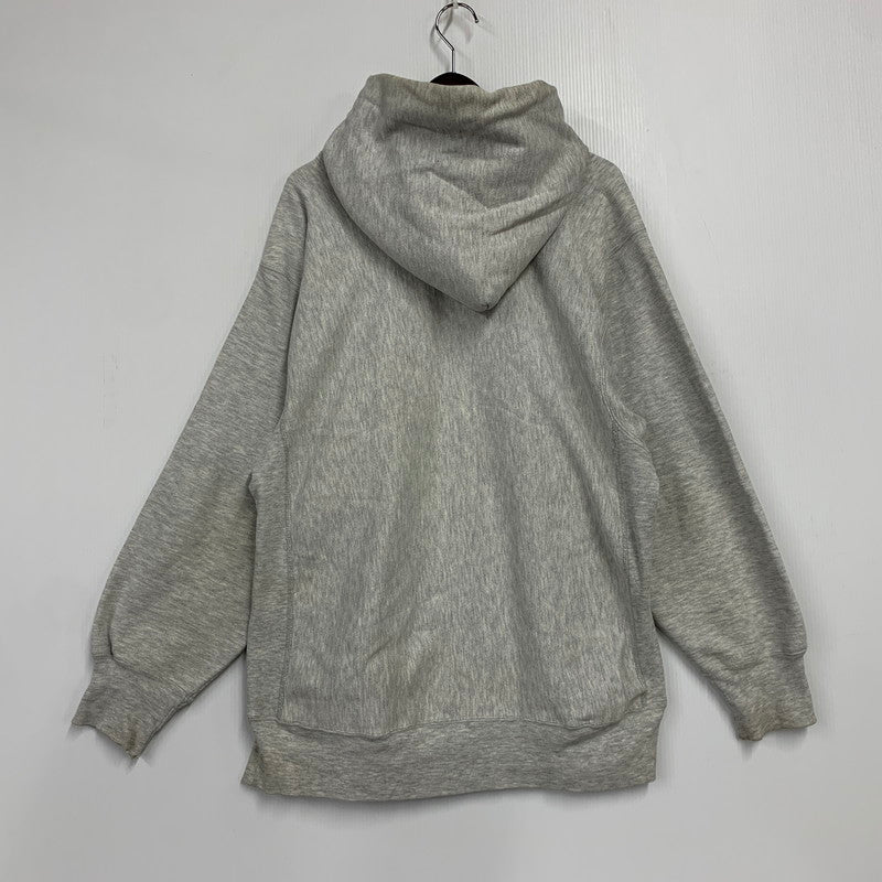 【現状渡し品】【メンズ】 Champion チャンピオン USA製 トリコタグ後期 80S GEORGE MASON UNIVERSITY REVERSE WEAVE HOODED SWEATSHIRT ジョージ メイソン ユニバーシティ リバースウィーブ フーデッド スウェットシャツ トップス 長袖 146-251222-cs-12-izu サイズ：XXL カラー：グレー 万代Net店