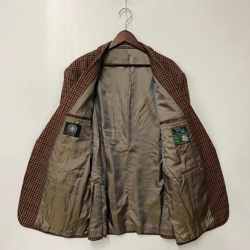【中古品】【メンズ】 JOSEPH HOYLE WOOL CHECK 2B TAILORED JACKET ウール チェック 2B テーラード ジャケット 021-5-BR-OV アウター 146-251227-yn-06-izu サイズ：C98-W88-T180 カラー：マルチ 万代Net店