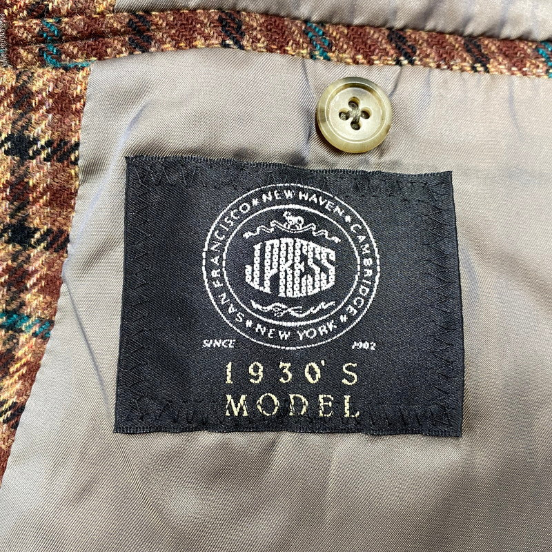 【中古品】【メンズ】 JOSEPH HOYLE WOOL CHECK 2B TAILORED JACKET ウール チェック 2B テーラード ジャケット 021-5-BR-OV アウター 146-251227-yn-06-izu サイズ：C98-W88-T180 カラー：マルチ 万代Net店