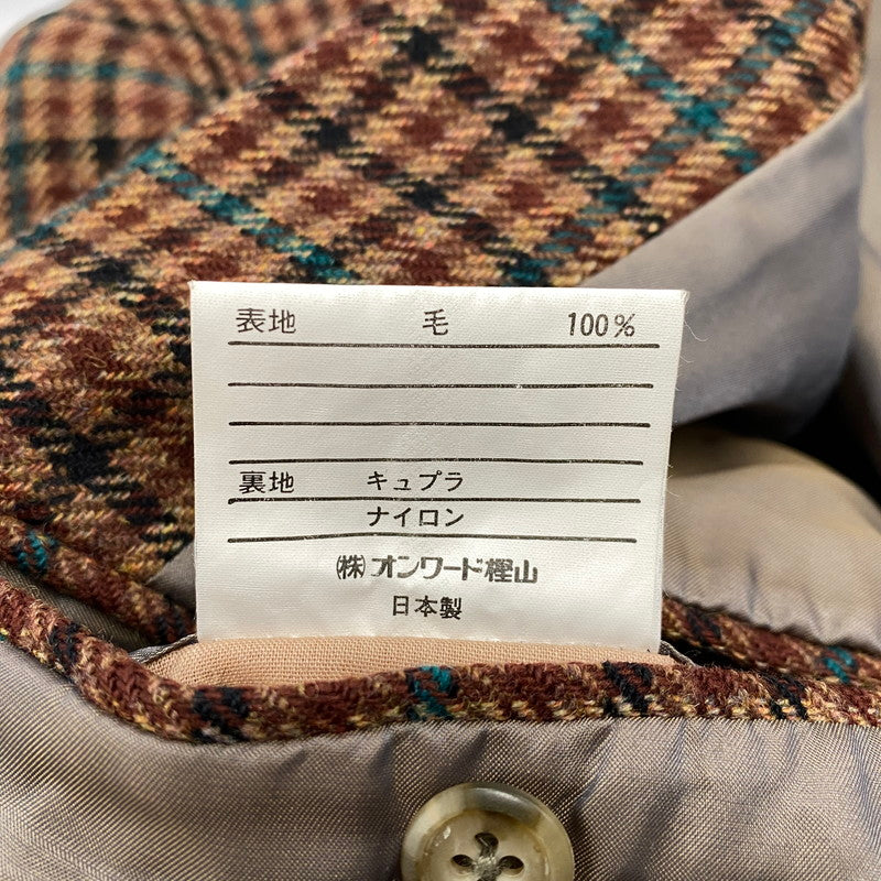 【中古品】【メンズ】 JOSEPH HOYLE WOOL CHECK 2B TAILORED JACKET ウール チェック 2B テーラード ジャケット 021-5-BR-OV アウター 146-251227-yn-06-izu サイズ：C98-W88-T180 カラー：マルチ 万代Net店