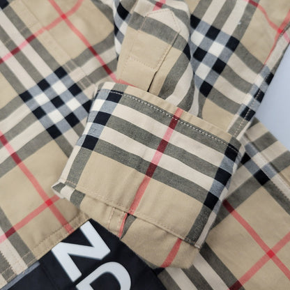 【中古品】【メンズ】 LOGO RUBBER PRINT PATCHWORK L/S SHIRT THTHAGAR129SAM ロゴ ラバー プリント パッチワーク ロングスリーブ シャツ ノバチェック 長袖 トップス 141-251223-as-10-izu サイズ：M カラー：マルチカラー 万代Net店