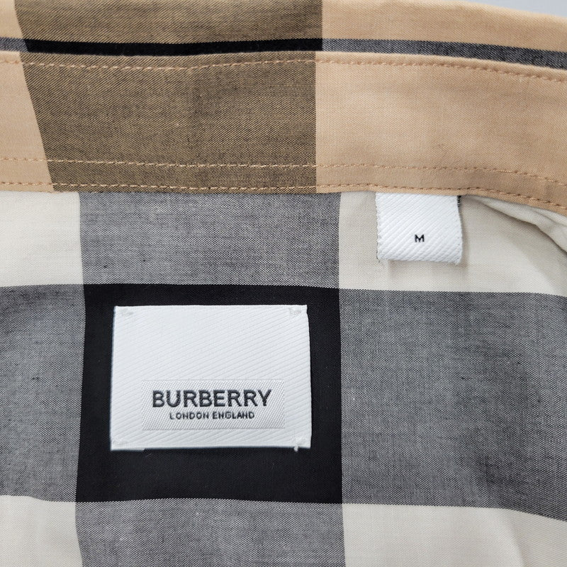 【中古品】【メンズ】 LOGO RUBBER PRINT PATCHWORK L/S SHIRT THTHAGAR129SAM ロゴ ラバー プリント パッチワーク ロングスリーブ シャツ ノバチェック 長袖 トップス 141-251223-as-10-izu サイズ：M カラー：マルチカラー 万代Net店