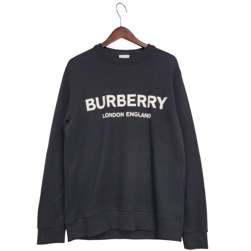 【中古品】【メンズ】 BURBERRY LONDON ENGLAND CENTER LOGO SWEAT 8011357 センター ロゴ スウェット 長袖 トップス 141-251223-as-11-izu サイズ：S カラー：ブラック 万代Net店
