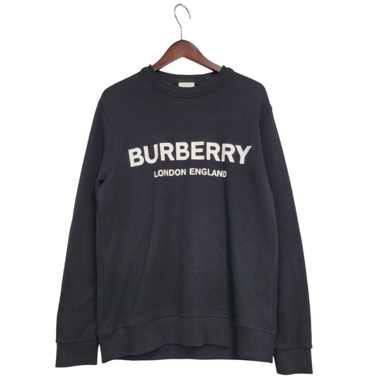 【中古品】【メンズ】 BURBERRY LONDON ENGLAND CENTER LOGO SWEAT 8011357 センター ロゴ スウェット 長袖 トップス 141-251223-as-11-izu サイズ：S カラー：ブラック 万代Net店