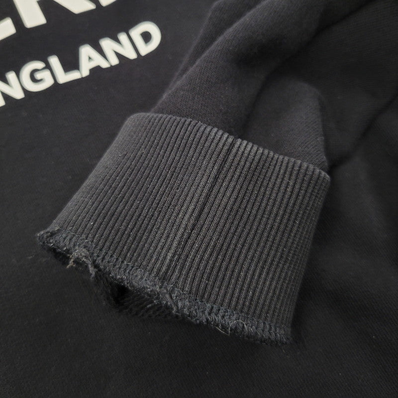 【中古品】【メンズ】 BURBERRY LONDON ENGLAND CENTER LOGO SWEAT 8011357 センター ロゴ スウェット 長袖 トップス 141-251223-as-11-izu サイズ：S カラー：ブラック 万代Net店
