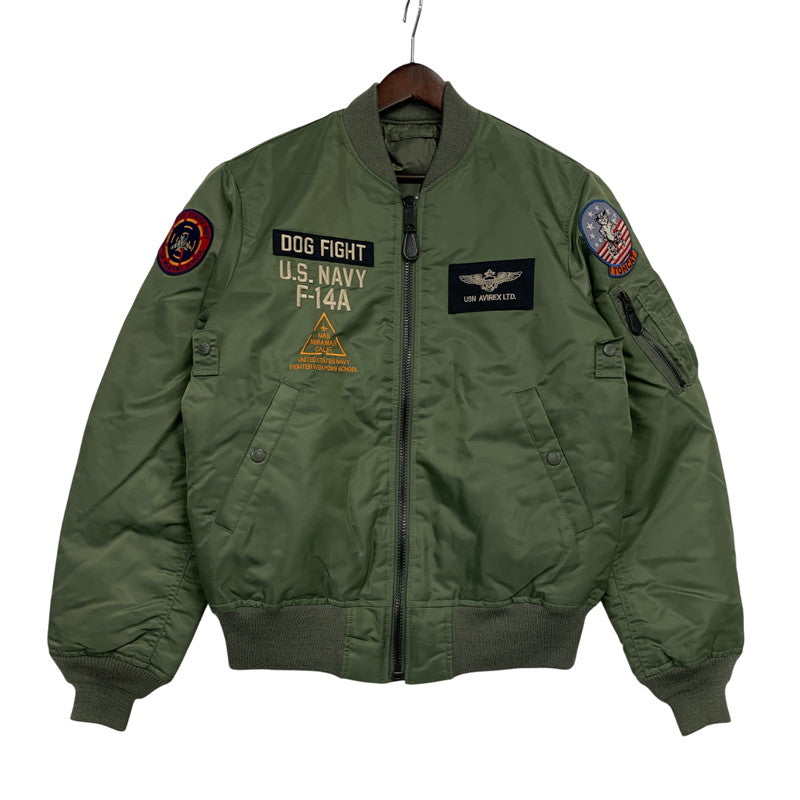 【中古品】【メンズ】 AVIREX アヴィレックス 783-3952033 MA-1 FLIGHT JACKET TOM CAT フライト ジャケット トム キャット アウター 145-251222-cs-09-izu サイズ：L カラー：カーキ 万代Net店